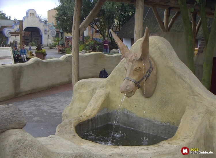 Mexikanischer Erlebnisbereich - Brunnen Esel
