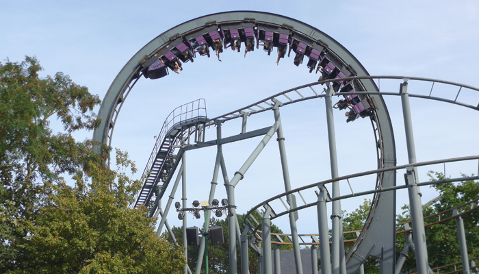 Im original Schwarzkopf-Coaster durch den Riesenloop