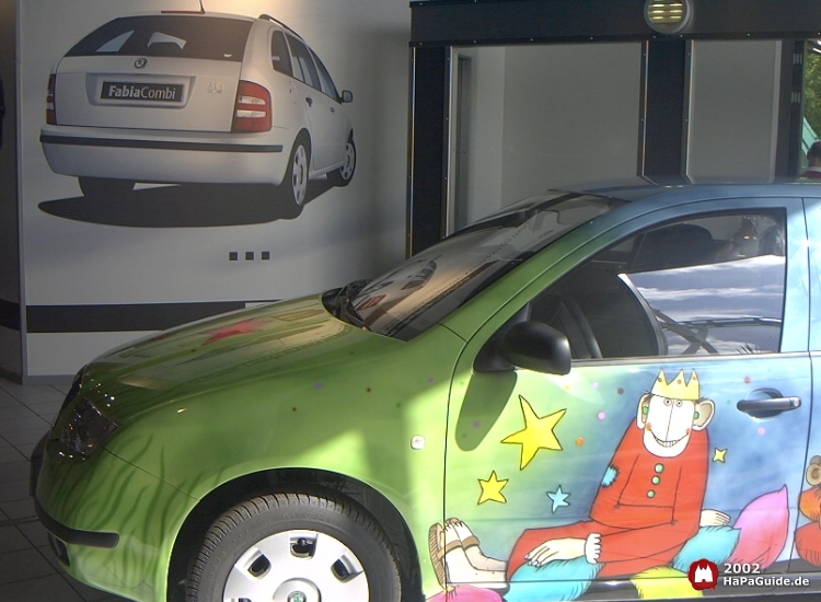 Autohall - Skoda Fabia bemalt von Janosch