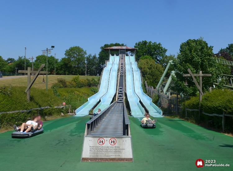 Barracuda Slide - Boote bremsen im Auslaufbereich