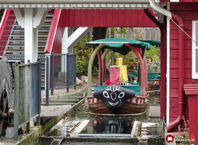 Blumenmeerbootsfahrt - Boot mit Gesicht