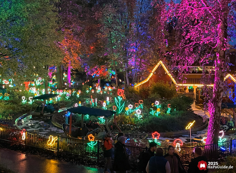Blumenmeerbootsfahrt - Die erste Kurve bunt beleuchtet zum Herbstzauber am Meer