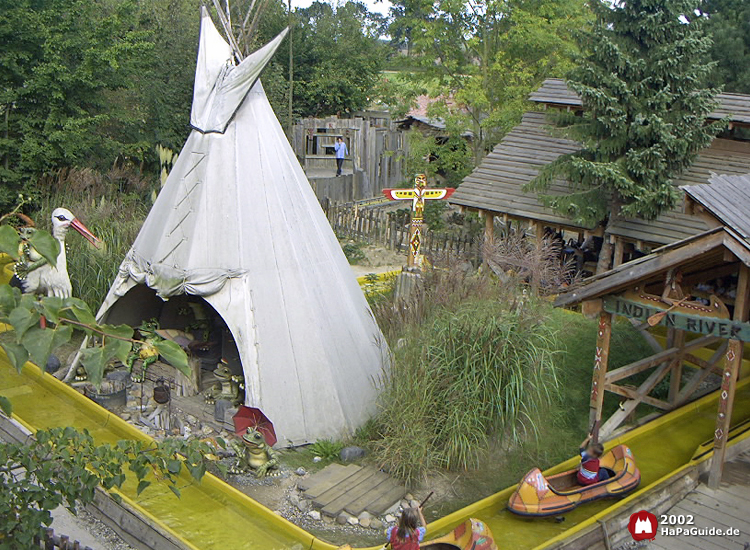 Der Kanal von Indian River um ein Wigwam