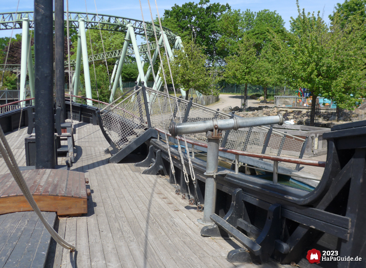 Caravelle Ni&ntilde;a - Wasserkanone an Deck