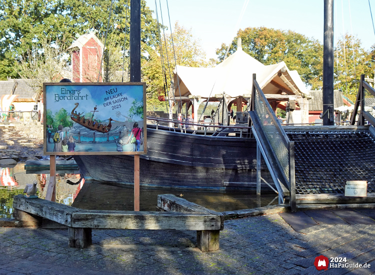 Caravelle Ni&ntilde;a - Hinweisschild zum Bau von Einars Fjordfahrt