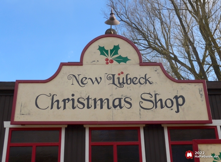 New Lübeck Christmas Shop - Schild
