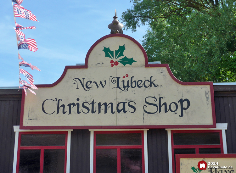 New Lübeck Christmas Shop - Großes Schild