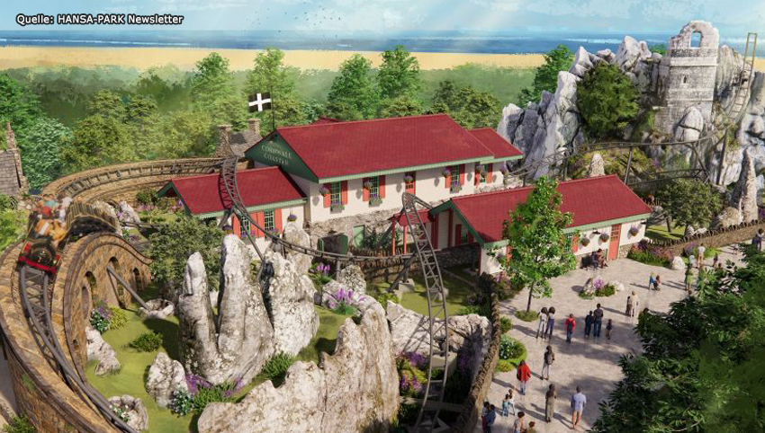 Konzeptzeichnung zur Gestaltung des Coarnwall Coasters