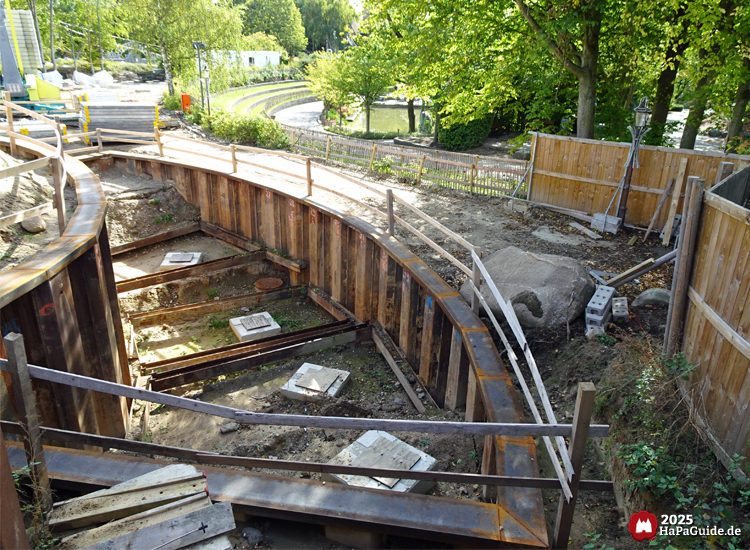 Cornwall Coaster - Fundamenta in einer vertieften Verschalung