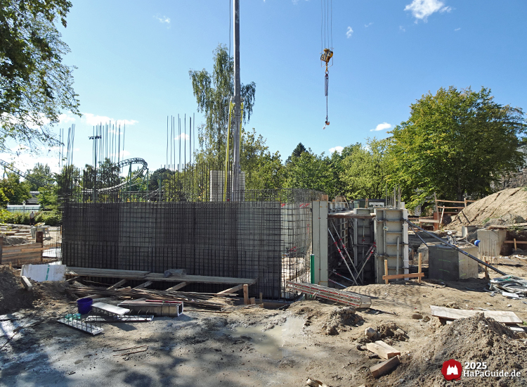 Cornwall Coaster - Das Erdgeschoss des Bahnhofs im Bau