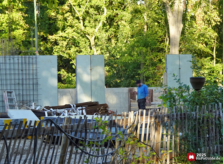 Cornwall Coaster - Blick in die Betonwände des Bahnhofserdgeschosses