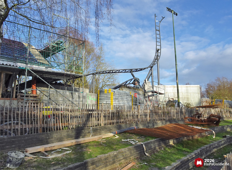 Cornwall Coaster - Blick auf das offene Schienenende in Form der Spike