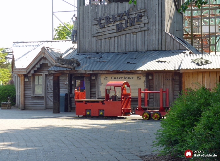 Crazy Mine - Minenförderwagen Eingang