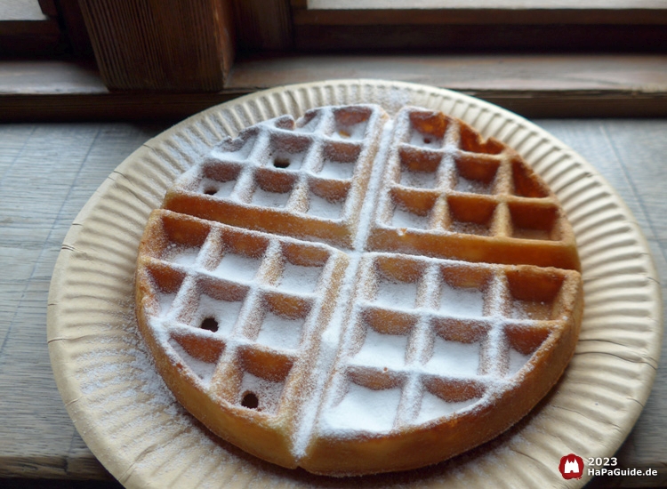 Elins Vafflejern - Waffel mit Puderzucker