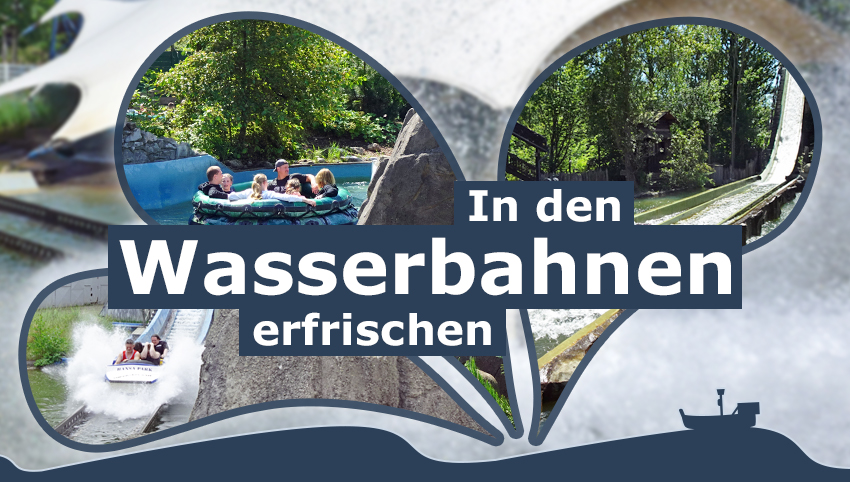 Die Wasserbahnen im Hansa-Park