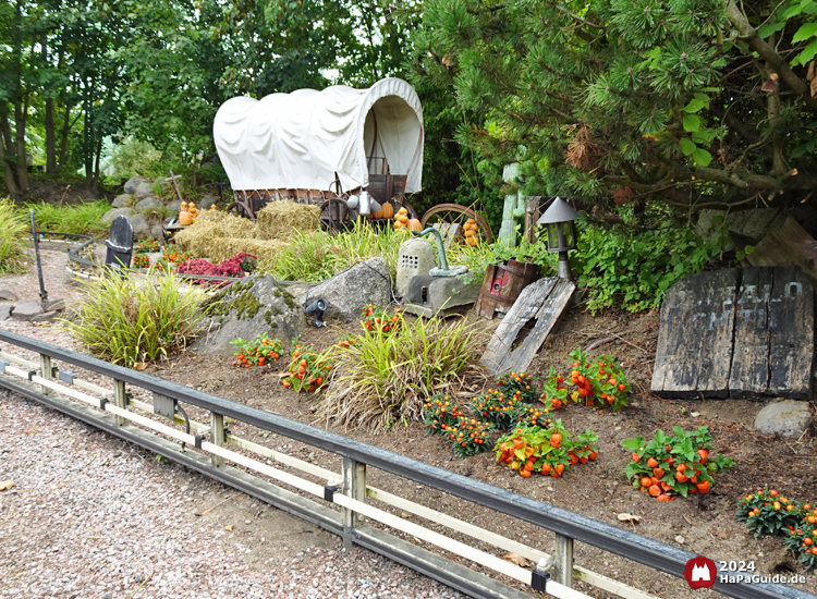 Erntedank im Hansa‑Park - Herbstliche Blumen entlang der Pony Post