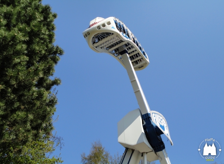 Fliegender Hai - Überkopfschiffschaukel Ranger Hansa-Park