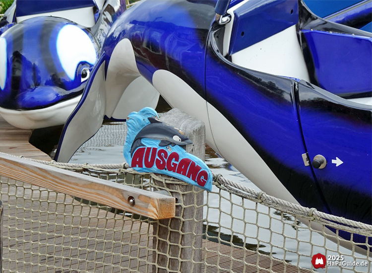 Flying Orcas - Schild Ausgang