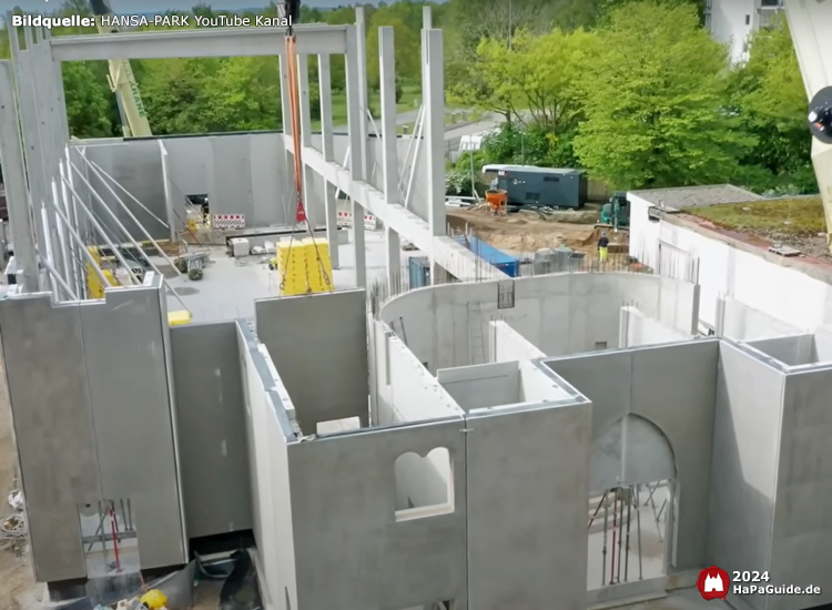 Großprojekt 202X - Ansicht Erdgeschoss Betonrohbau