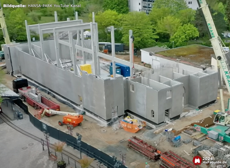 Großprojekt 202X - Ansicht Erdgeschoss Betonrohbau