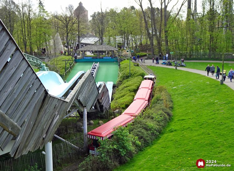 Hansa‑Park Express - Fahrt entlang Barracuda Slide