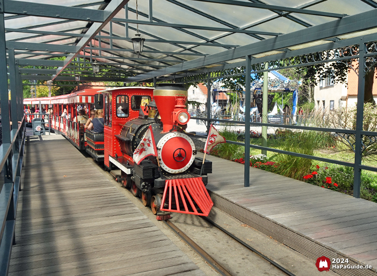Hansa‑Park Express - Einfahrt Hauptbahnhof Hansa-Garten