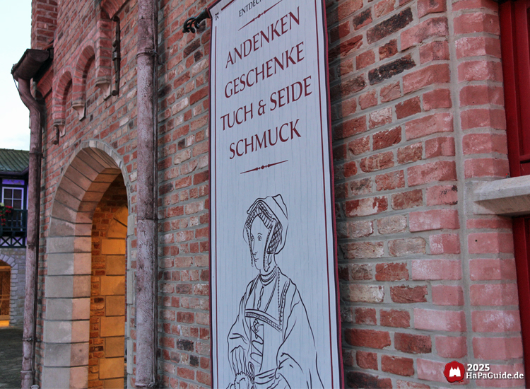 Hanse-Kontor - Banner am Backsteinhaus Brügges