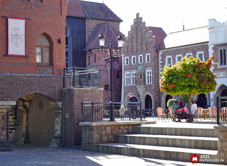 Hanse in Europa - Treppen neben dem Hamburger Fleet Schlößchen