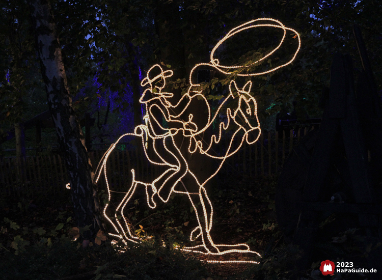 Herbstzauber am Meer - Cowboy Lichtfigur