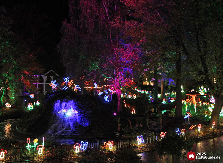 Herbstzauber am Meer - Elektronische Beleuchtung quer durch die Blumenmeerbootsfahrt