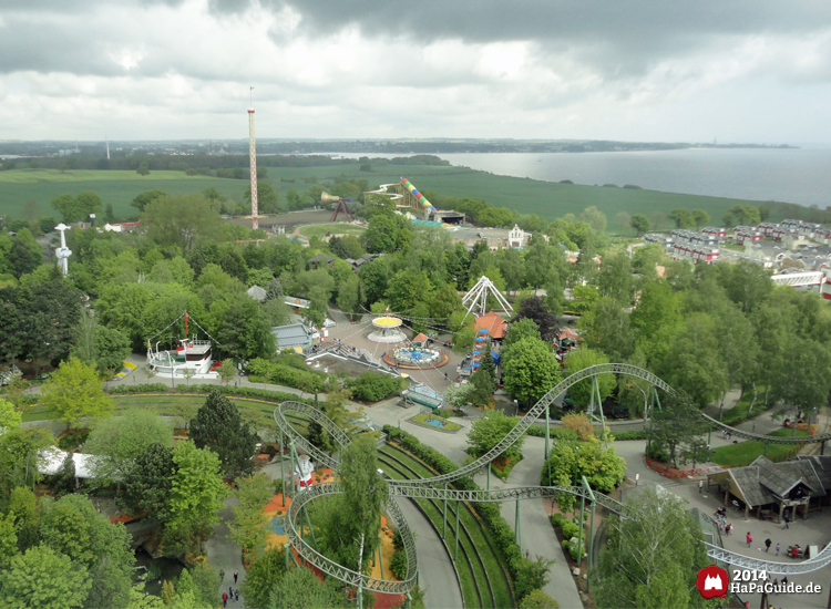 Holsteinturm - Blick 2014 über den Hansa‑Park