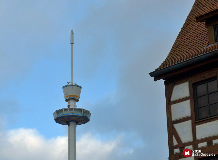 Holsteinturm - Turm ohne Fahne neben der Fassade Londons