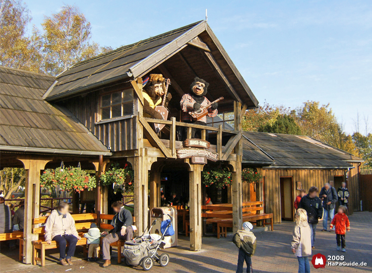 Holzfällerlager - Bahnhof Parkeisenband Wildwasser-Country-Band