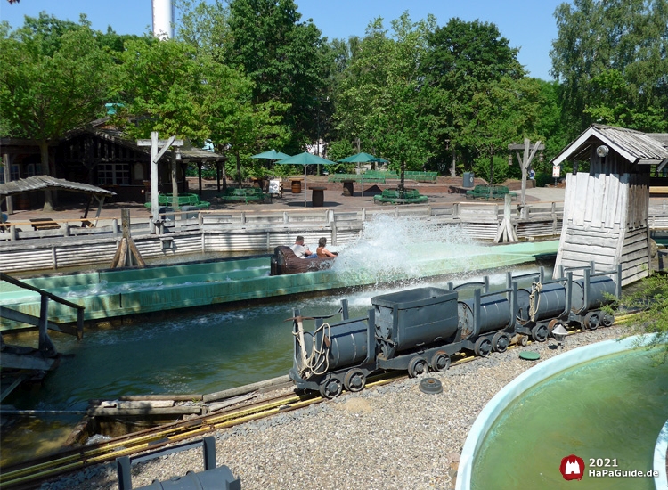 Holzfällerlager - Schussfahrt Wildwasserfahrt - Der Wasserwolf am Ilmensee