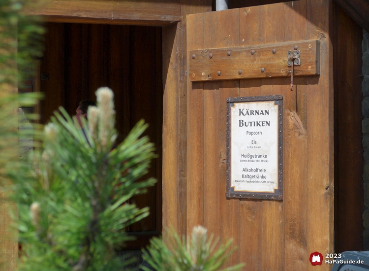 Kärnan-Butiken - Schild auf Tür