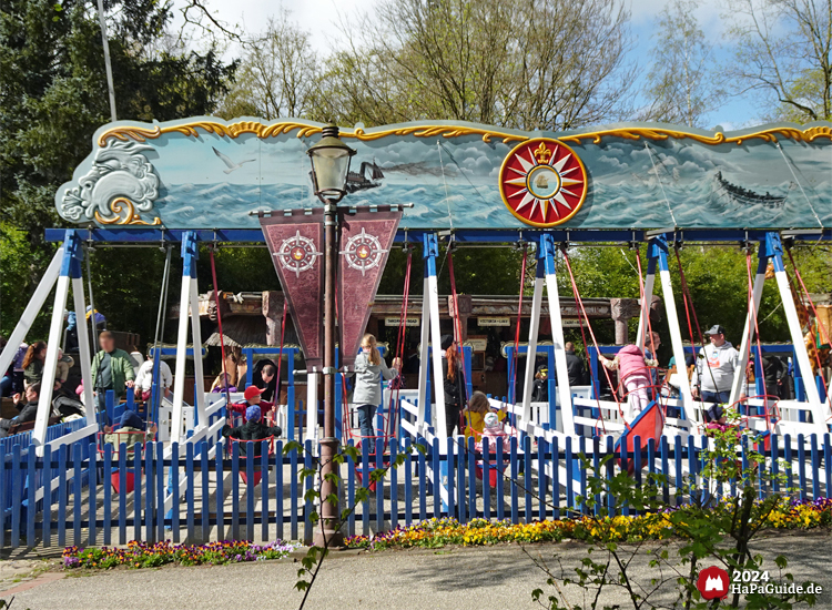 Kinder-Schiffschaukel - Rückansicht