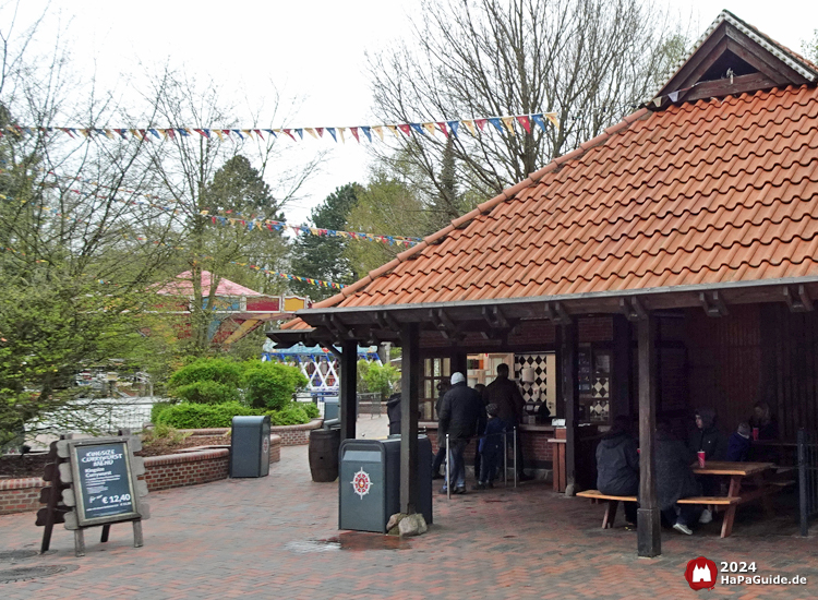 Kiosk an der Schiffschaukel - Außenansicht Alter Jahrmarkt