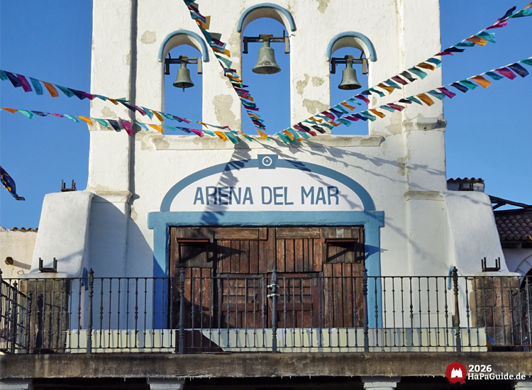 Neuheiten 2026 - Aufschrift Arena del Mar am Glockenturm