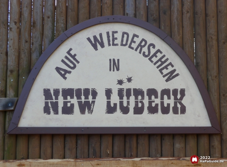 New Lübeck - Schild Auf Wiedersehen in New Lübeck