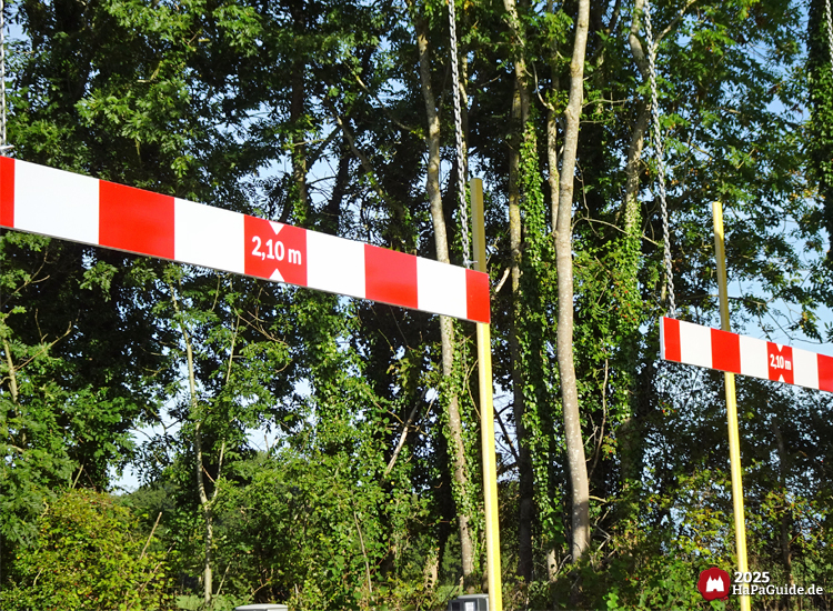 Parken - Höhenbeschränkungen 2,10 Meter