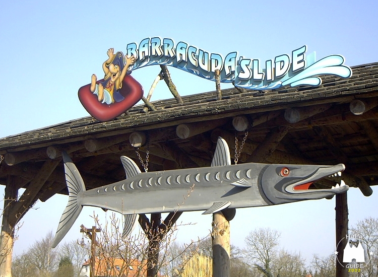 Piratenland - Schild Barracuda Slide