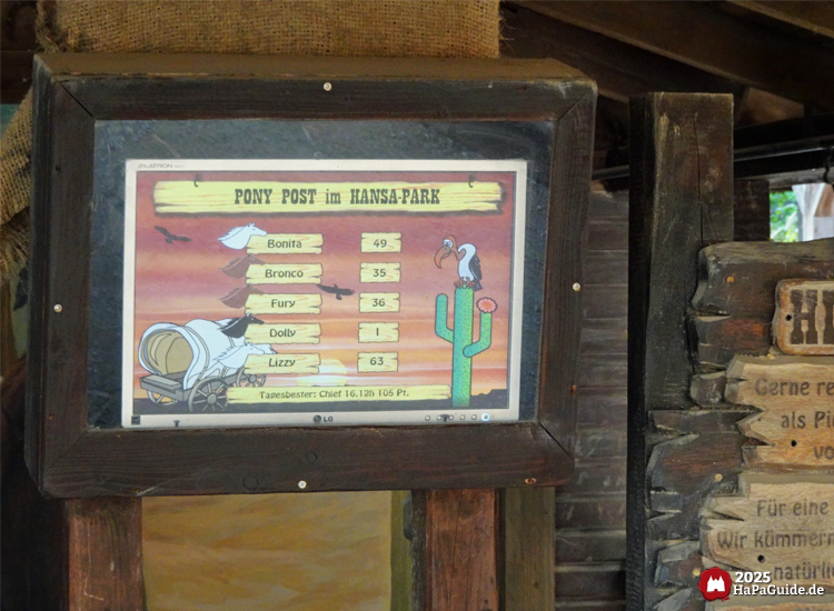 Pony Post - Monitor mit Punkteübersicht