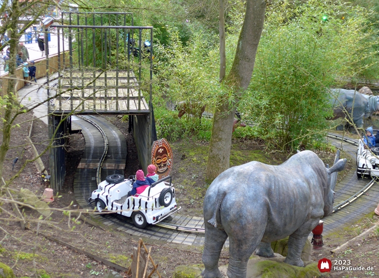 Safari-Jeeps - Nashorn und Transportkiste