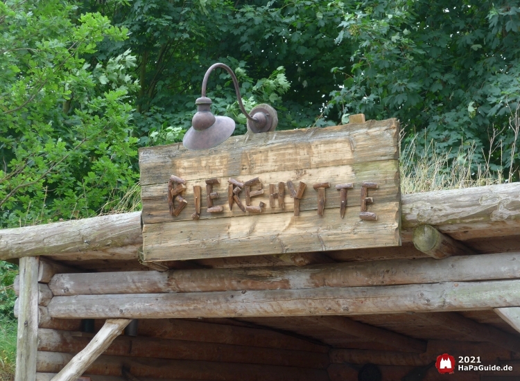 Skandinavisk Koloni - Schild Berghütte