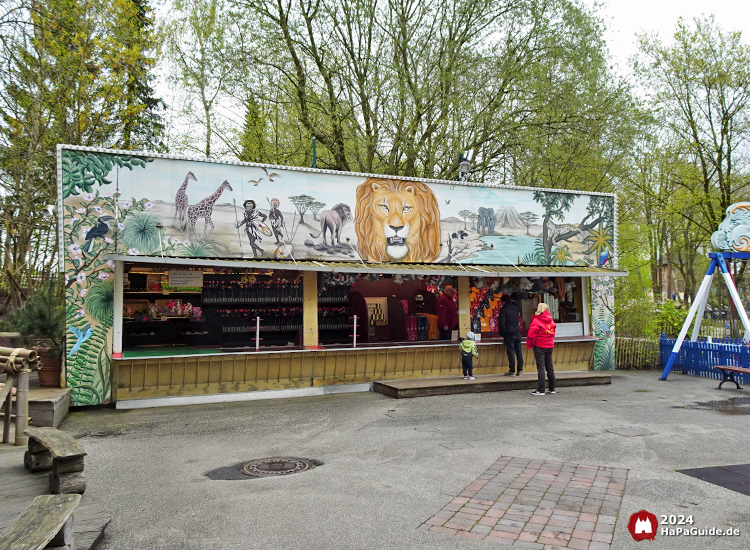 Tütenangeln und Dosenwerfen - Schießbude Alter Jahrmarkt