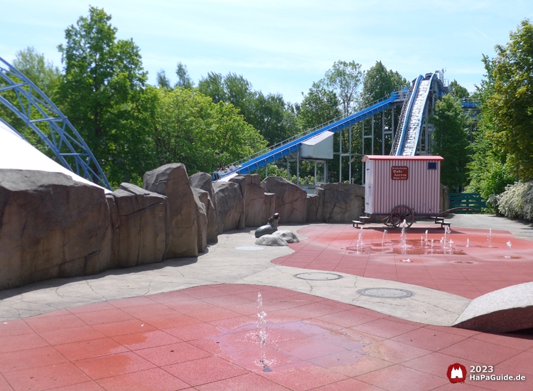 Wasserspielplatz Super Splash - Wasserfontänen