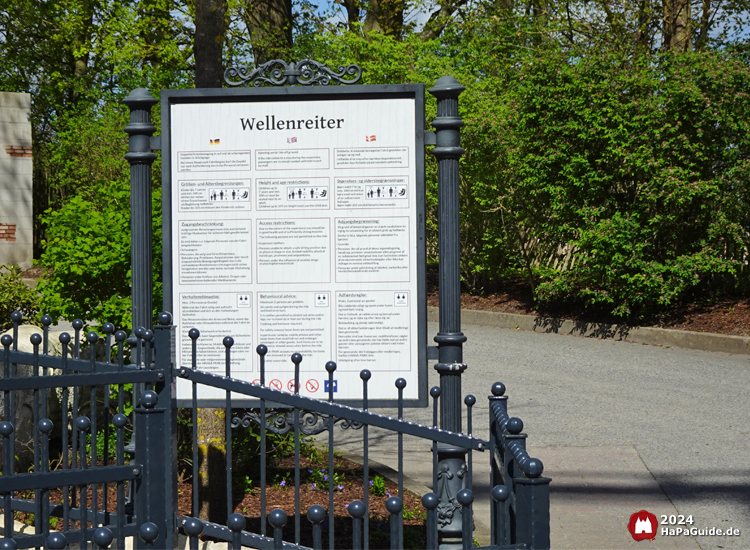 Wellenreiter - Schild Eingang Sicherheitshinweise