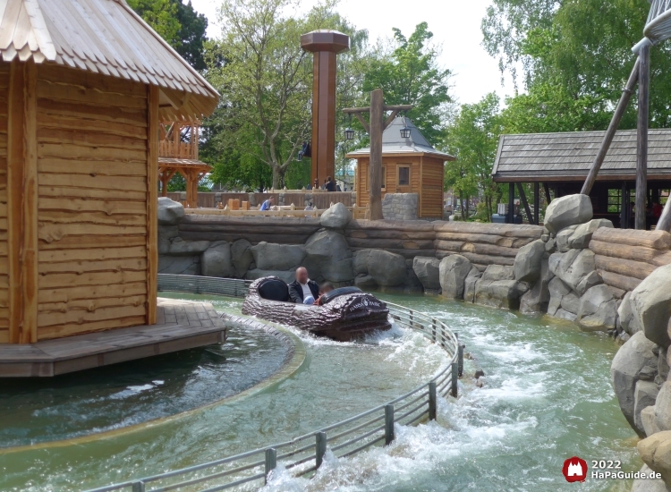 Wildwasserfahrt - Der Wasserwolf am Ilmensee - Wendung Peterhof von Novgorod