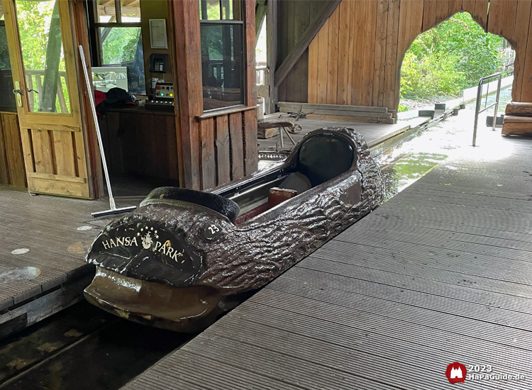 Wildwasserfahrt - Der Wasserwolf am Ilmensee - Boot Station